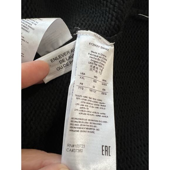 Armani Exchange A|X Mens Fair Isle Sweater Cable Knit Crew Neck heavyweight XXL - Picture 5 of 11